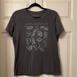 Fifth Sun Charcoal Zodiac Constellations Tee